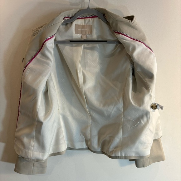 BANANA REPUBLIC Sz 10 Double Breasted Blazer Lined Shoulder Pads Classic Minimal - Picture 6 of 11